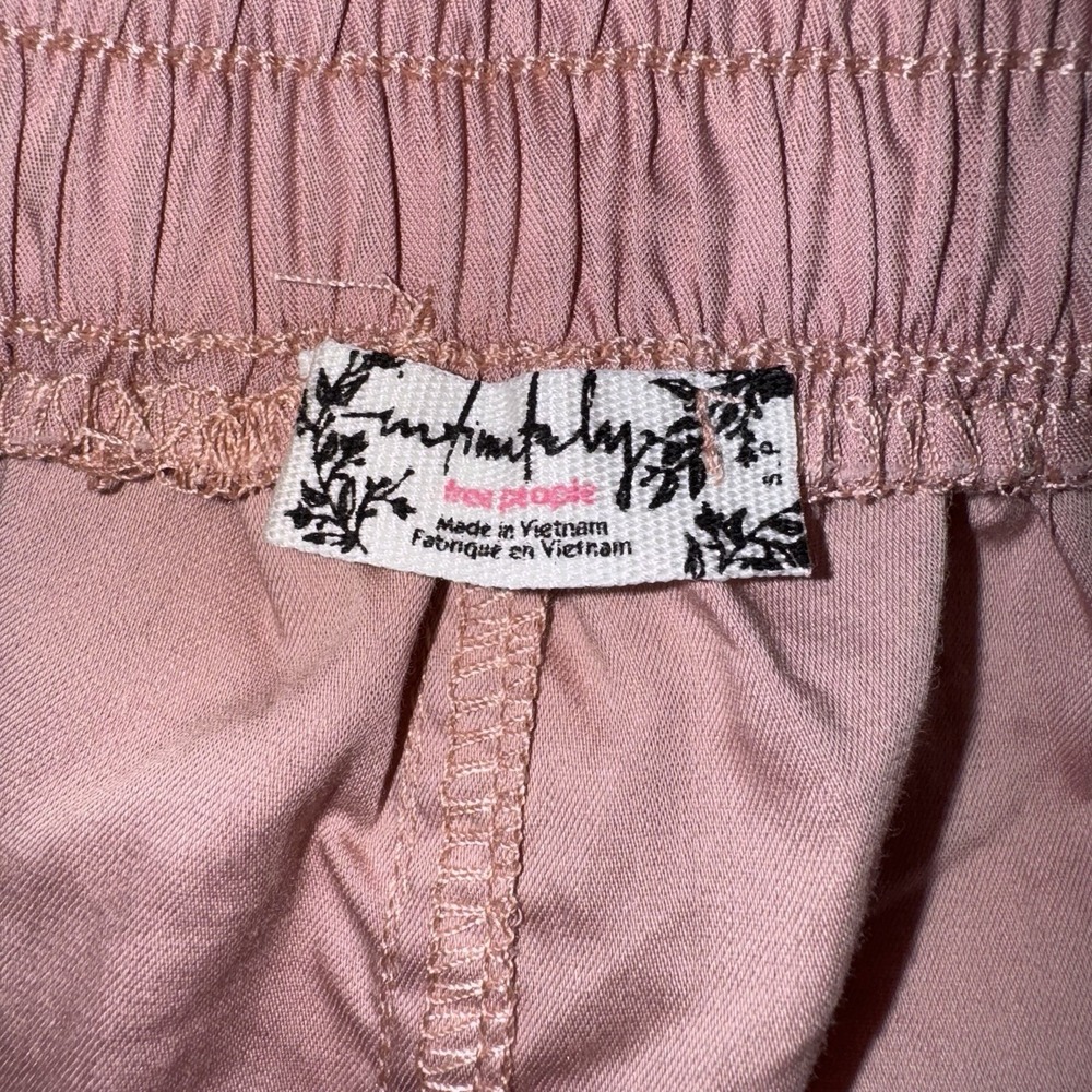 NWT We The Free People Intimately Day to Day Boxer Shorts Pink Pockets Small - Picture 8 of 14